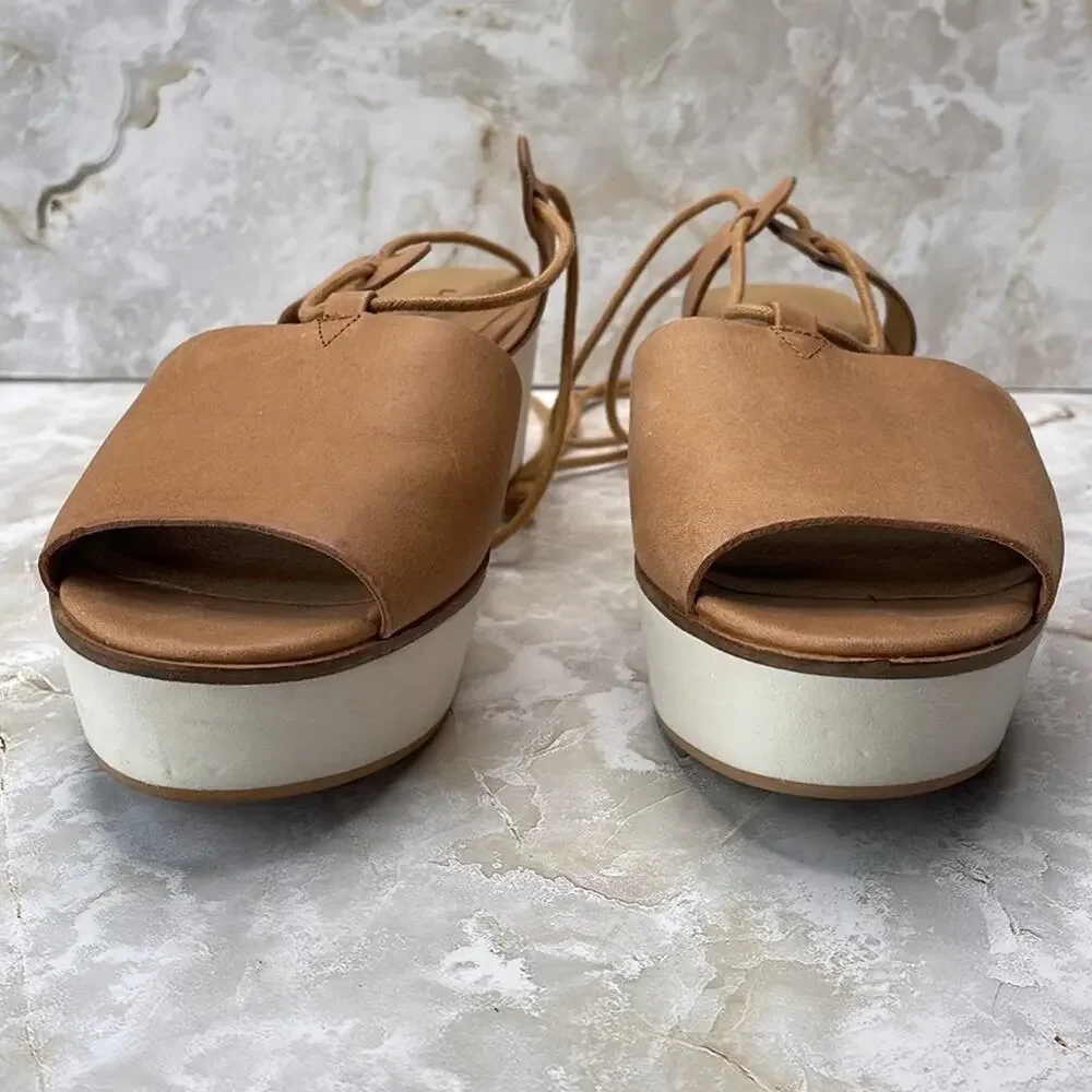 Lucky Brand platform gladiator style wedges